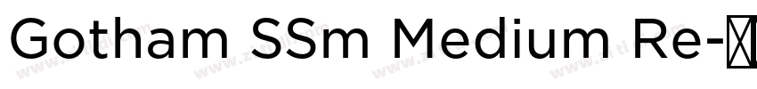 Gotham SSm Medium Re字体转换 Gotham SSm Medium Re字体转换